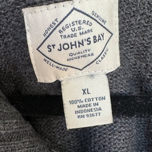 St. John's Bay Gray Long Sleeve Sweater Size X-Large - Picture 4 of 6
